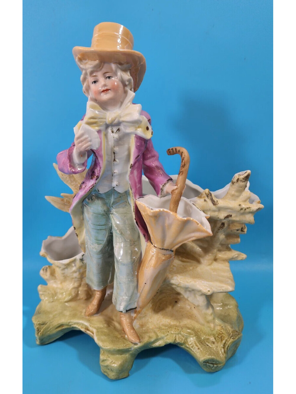Antique Porzellanfabrik Unger, Schneider & Cie. #7806 Figural Planter